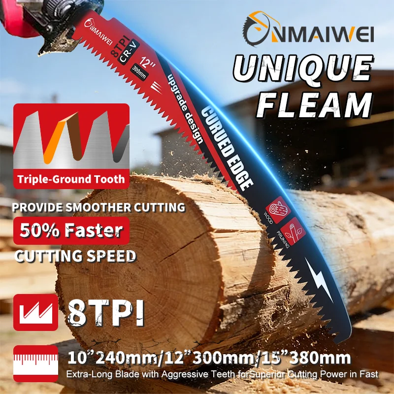 شفرات منشار ترددي منحنية مقاس  - مراجعة Japanese Pull Saw وسعره
