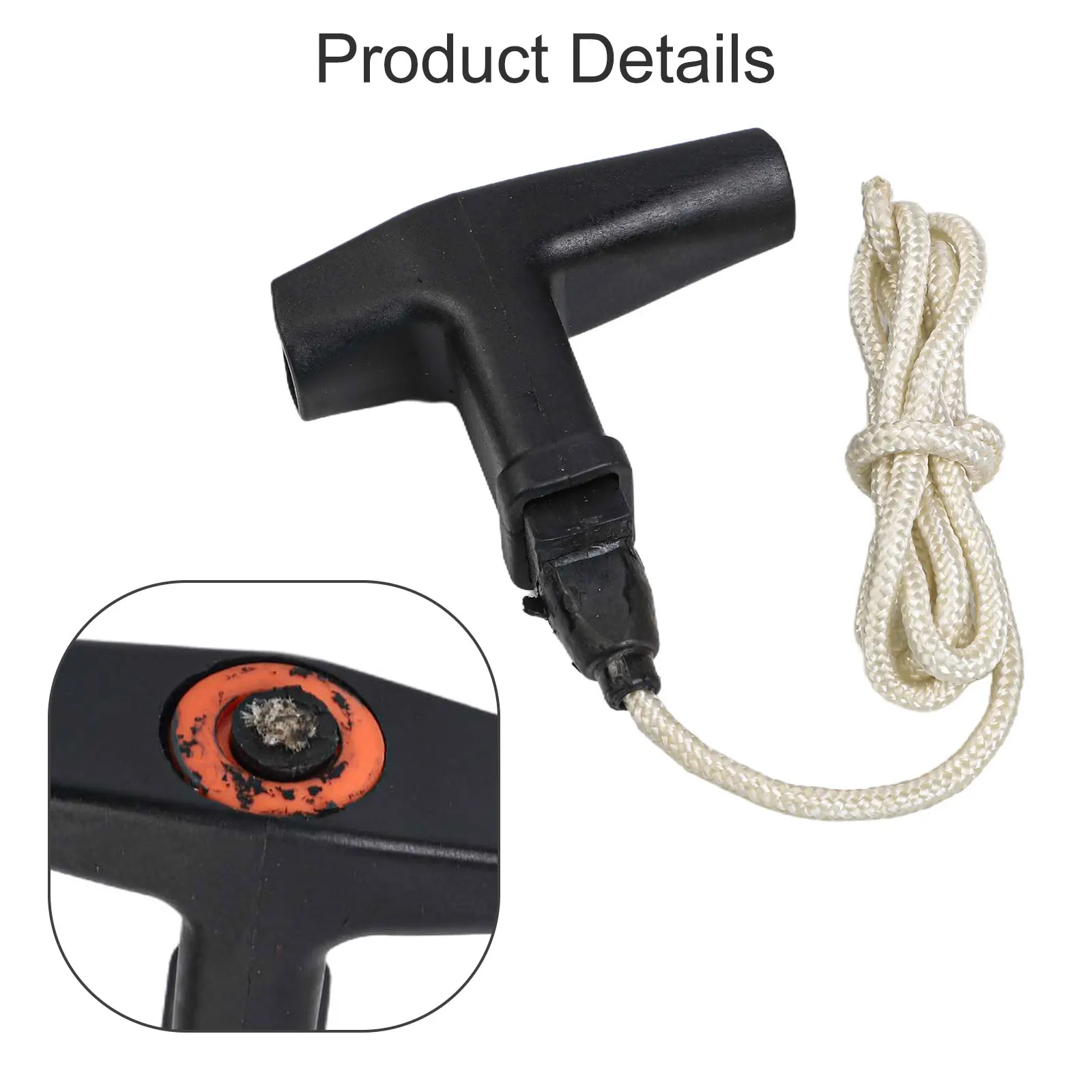 Pull Rope and Handle for MS180 MS180C MS211 MS250 MS260 MS190T 018 Cut Off Saws with Non Slip Grip for Better Control