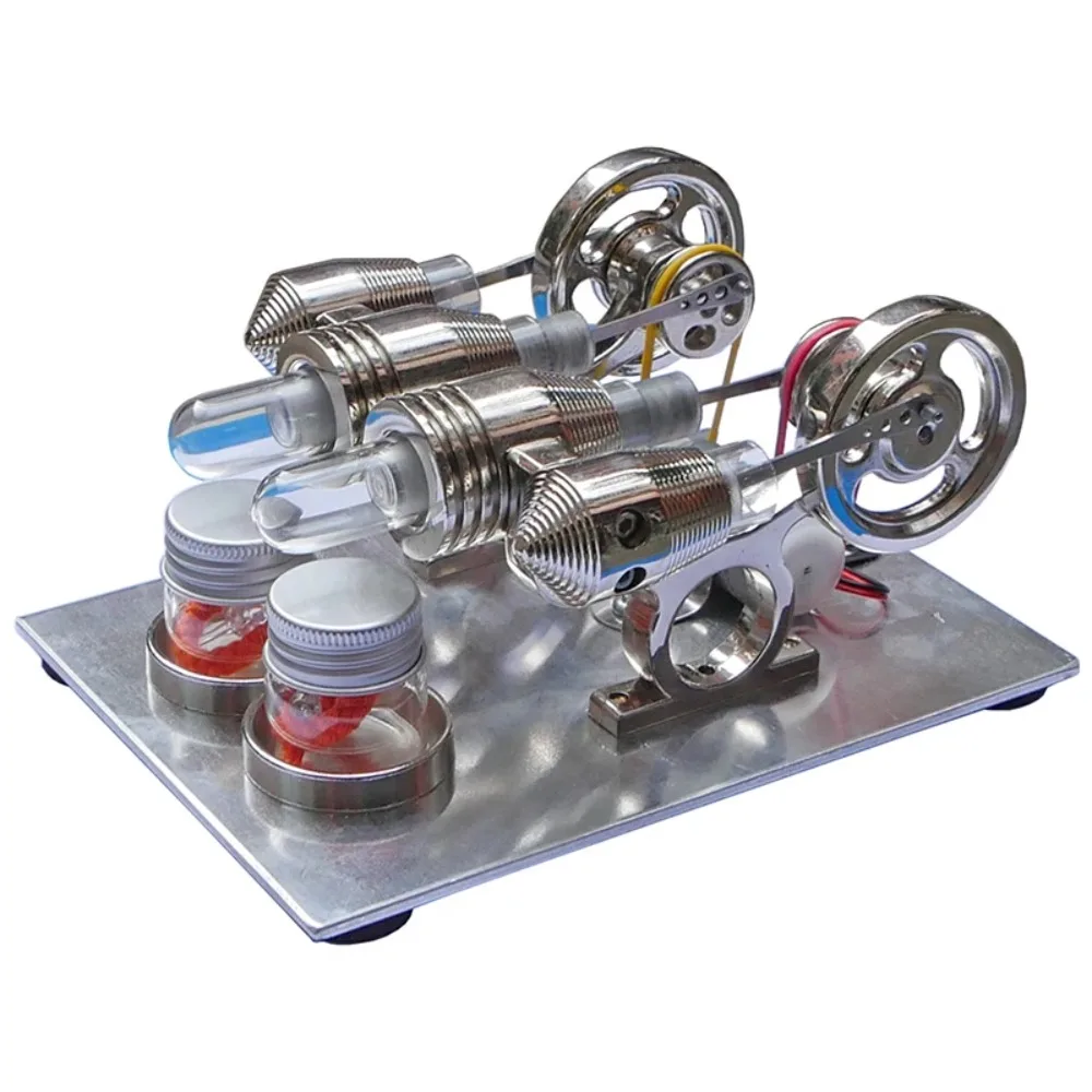 

Модель двигателя Стирлинга: Малый 4-цилиндровый двигатель для научно-образовательных проектов и игрушек