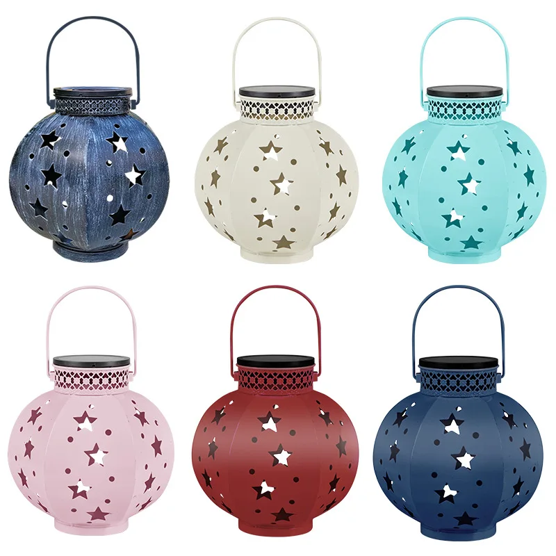 Creative Solar Light Star Night Light Garden Decoration Light Garden Atmosphere Light Led Lawn Light Wrought Iron Lamps Shadow