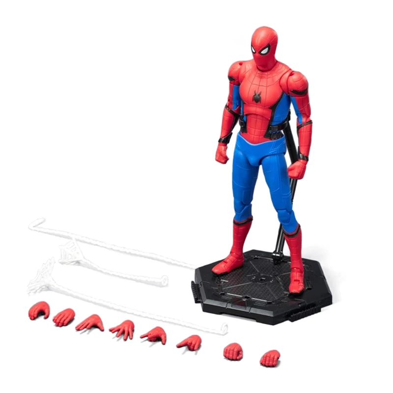 Fondjoy Assembled Model Spider-Man Stark Suit Joints Moveable Action Figure 1/12 ABS Material Models Kit Educational Toys Gifts