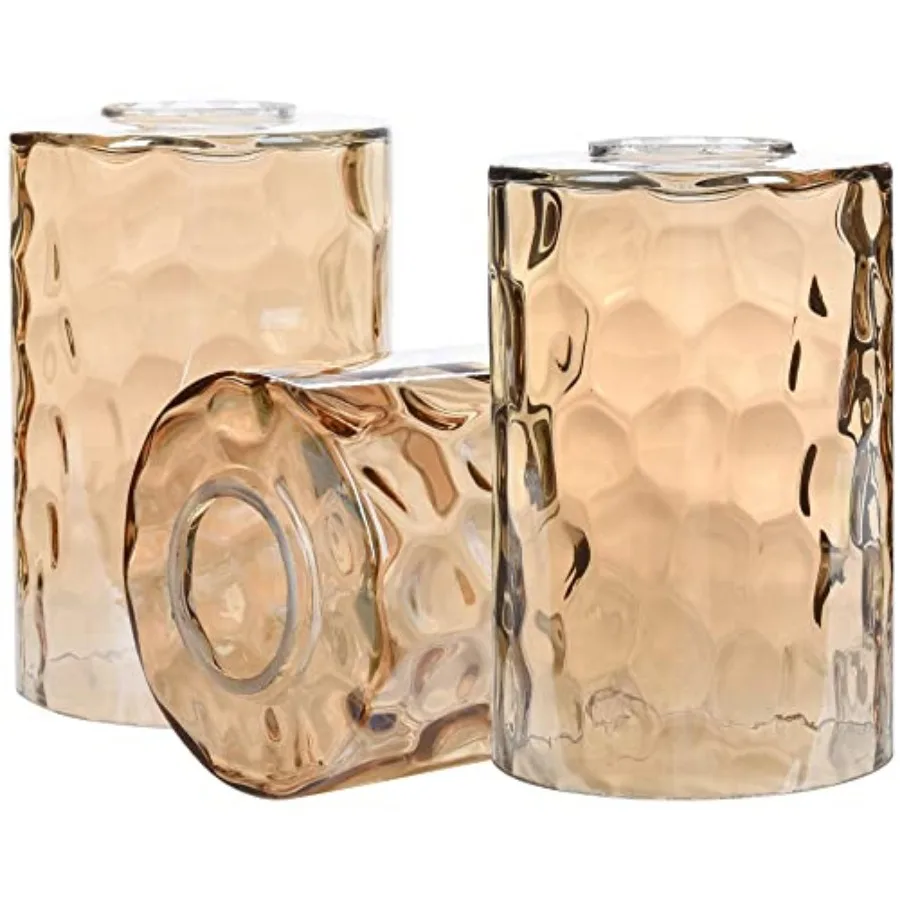 3 Pack Glass Lamp Shade Replacement, 1-5/8 Inch Fitter, 6-1/16
