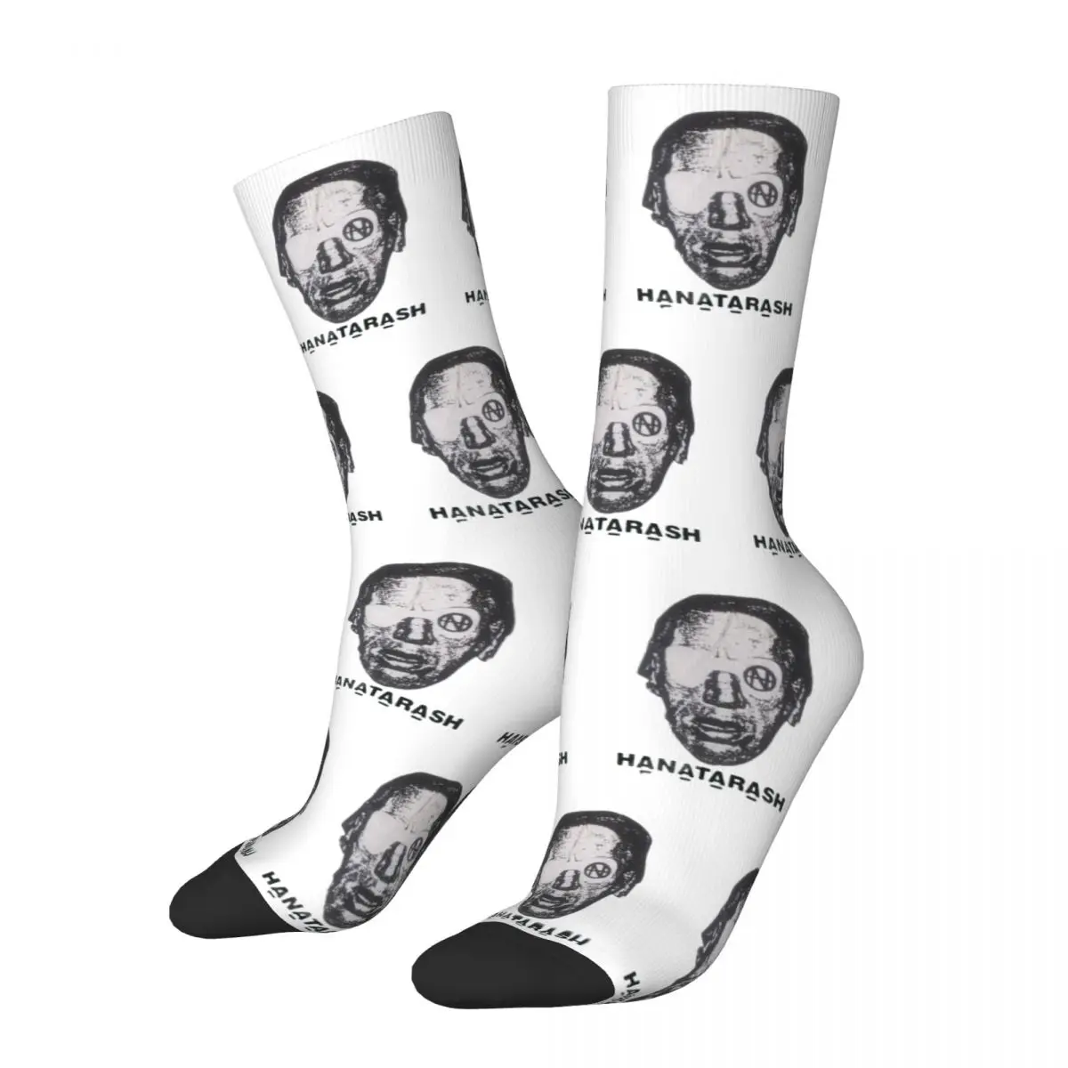 

Male Band HANATARASH Music Socks Comfortable Casual Socks Hip Hop Merch Middle TubeSocks Birthday Present