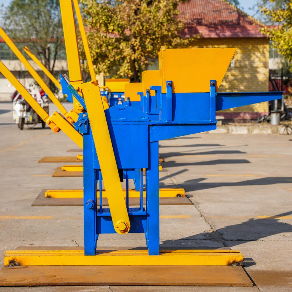 Manual block machine mud clay block interlocking brick