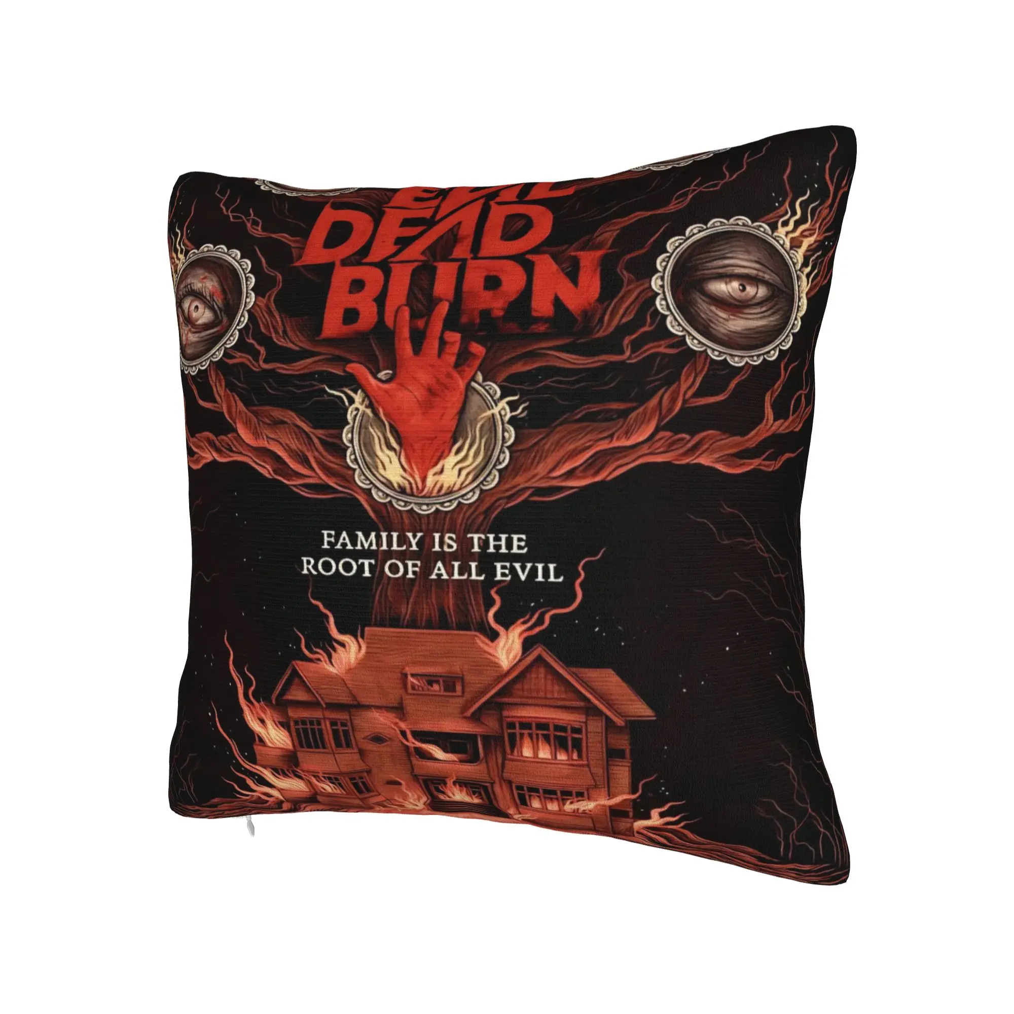 Decorative Pillowcase Evil Dead Burn Merch Home  Pillow Case Cover Square Multi Size