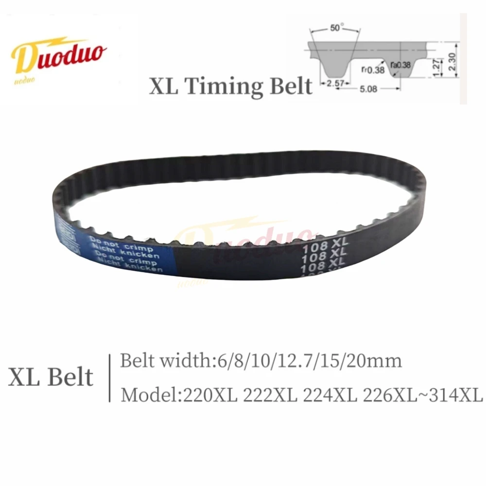 

XL High Torque Rubber Timing Belt Width 6/8/10/12.7/15/20mm ,Model number 220XL 222XL 224XL 226XL 228XL 230XL 232XL 234XL -314XL