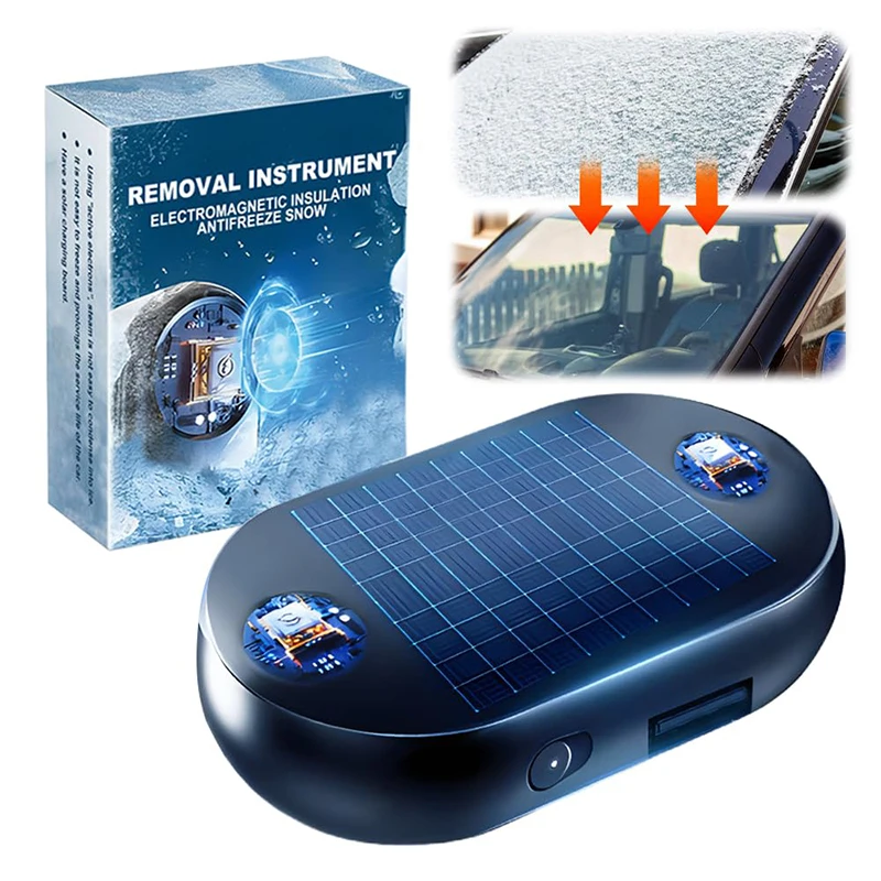 Upgrade Anti-freeze Electromagnetic Car Snow Removal Device, Car Interference Antifreeze Instrument, Car Defroster For Winter