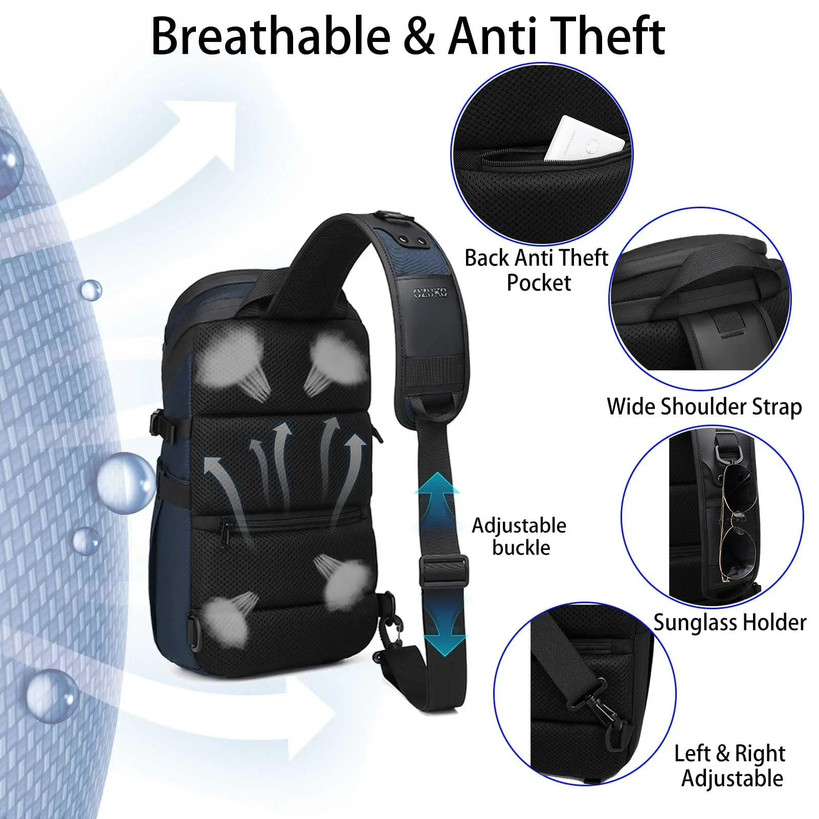 anti theft backpack waterproof travel bag with usb charging port MOSISO 15.6-16 inch 35L Laptop for Women Men, Hardshell Business Computer Bag, Anti-Theft Daypack Reflective luminous lining glow Anti Theft Sling Bag Shoulder