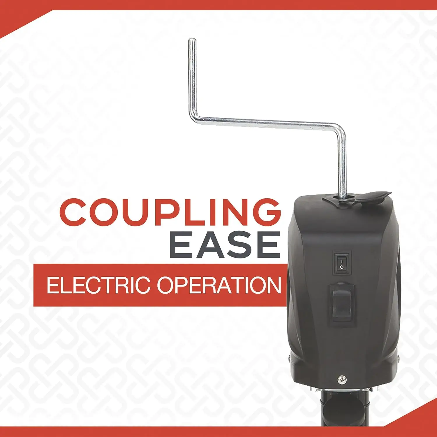 Electric Trailer Tongue Jack - 3500-Lb. Capacity, 12 Volt
