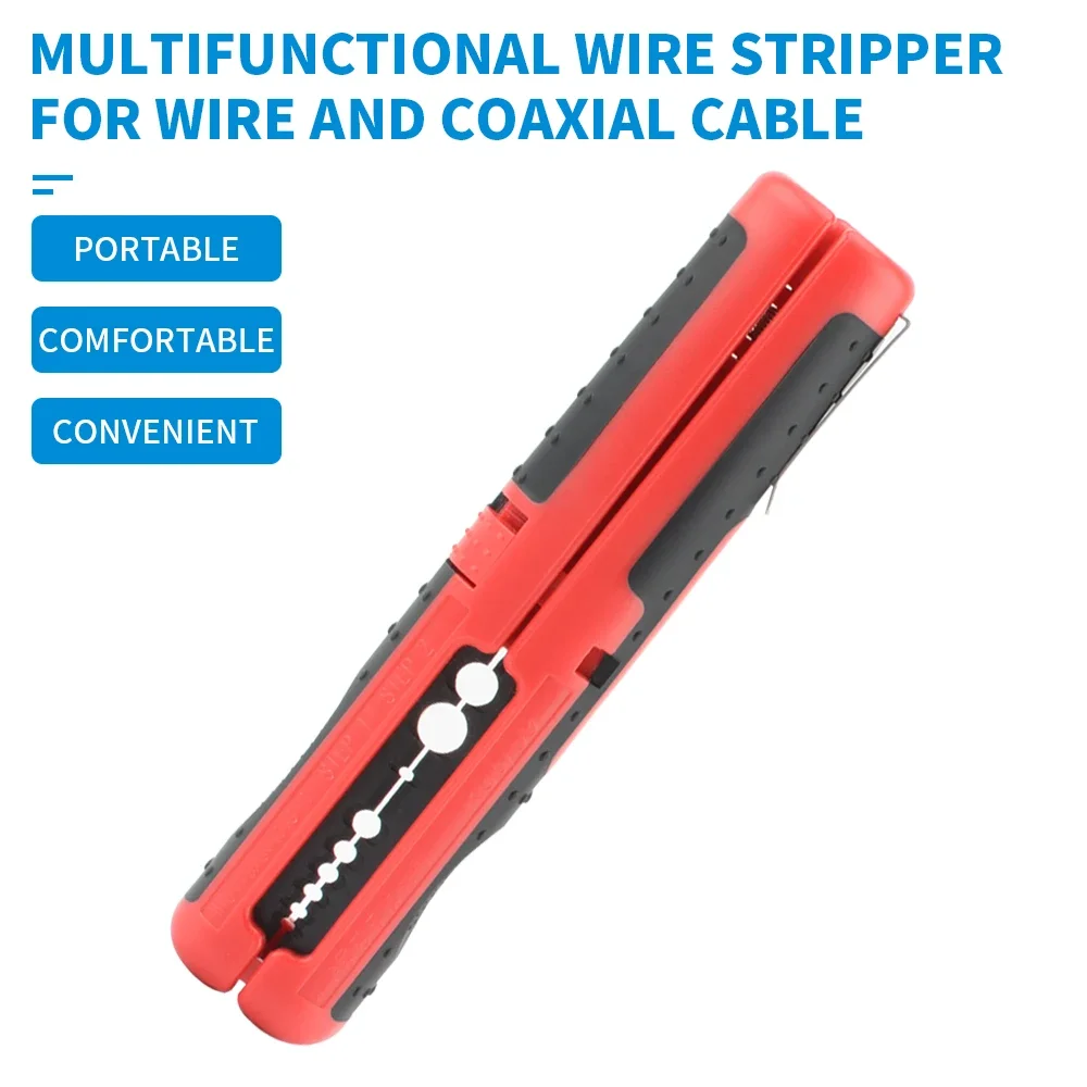 

Multifunctional Cable Wire Stripper Cutter Pliers Hand Tool Hardware Tool Portable Anti-skid Handle Strip pen clip