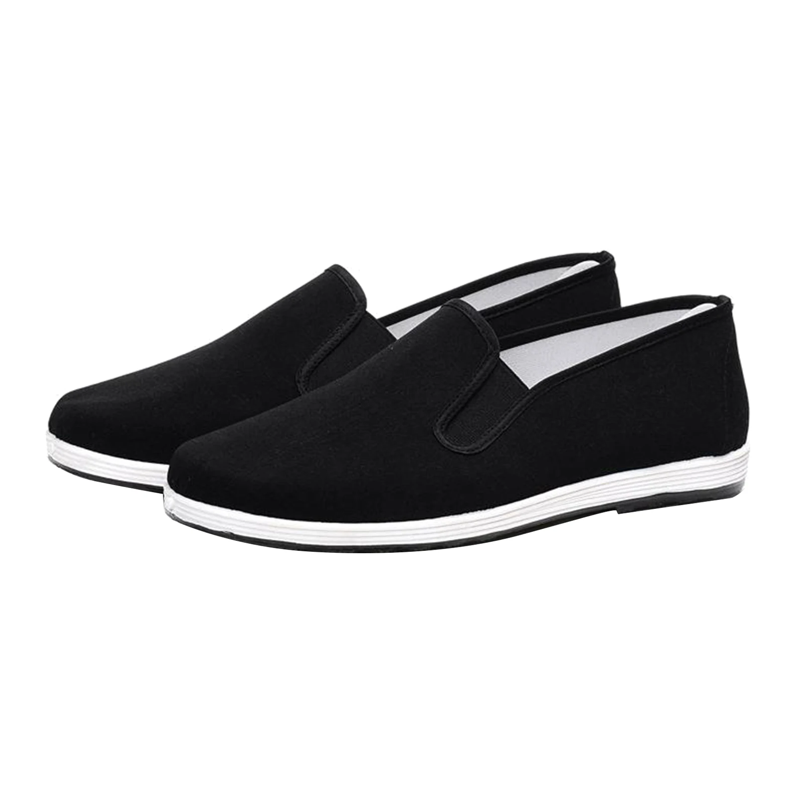 Kung Fu Footwear Men Cotton Cloth Anti Slip Comfortable Flexible Sole for Tai Chi Parkour Wushu Training