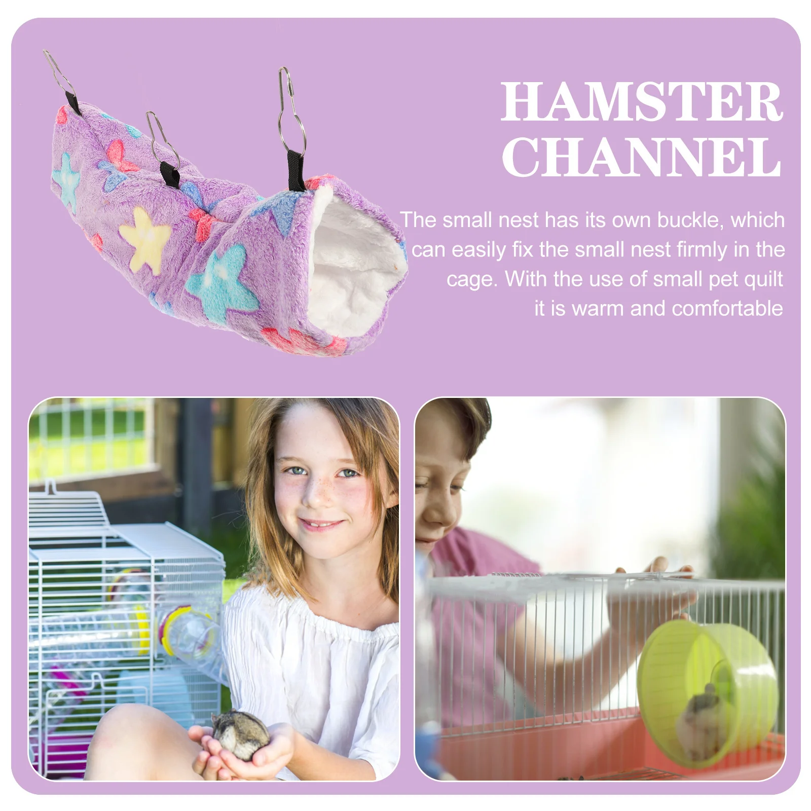 

NOLITOY Rat Tunnel Hamster Warm Bed Guinea Pig Cotton House Ferret Cage Hammock Parrot Toy Accessories Thicken Winter