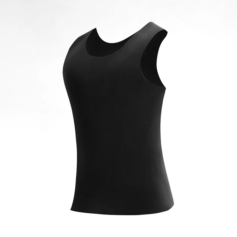 Nahtlose Thermoweste für Herren mit Fleecefutter, verdicktes Unterhemd, Basisschicht, einteiliges Slim-Fit-Oberteil für Herbst und Winter