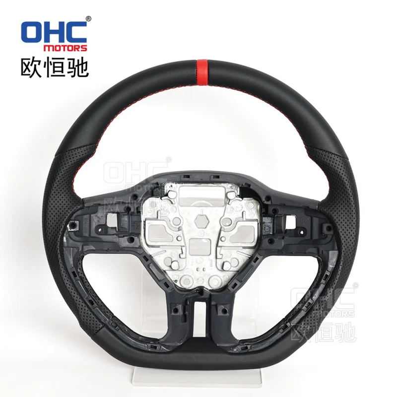 For Ford Mondeo (US model) the 2022 full leather perForated hand-stitched car steering wheel modification and upgrade