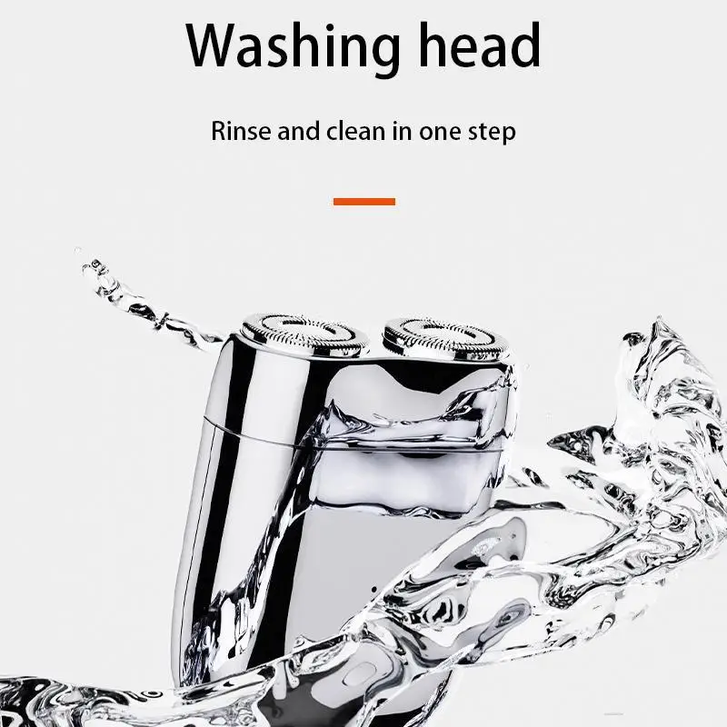 Mini Electric Shaver Men's Portable Beard Trimmer Shaver IPX7 Waterproof Pocket Razor image 4