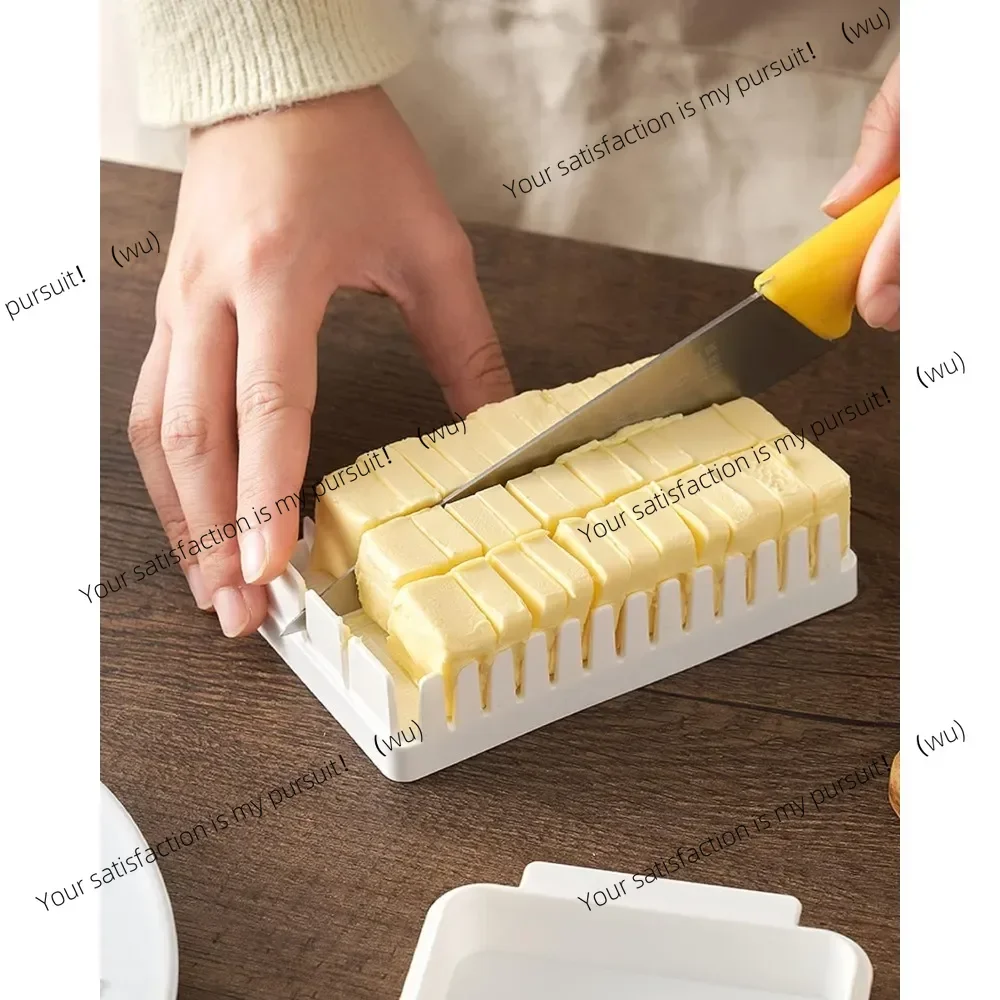 

Butter tray organizer, plastic lid sealed storage cheese tray kitchen tools