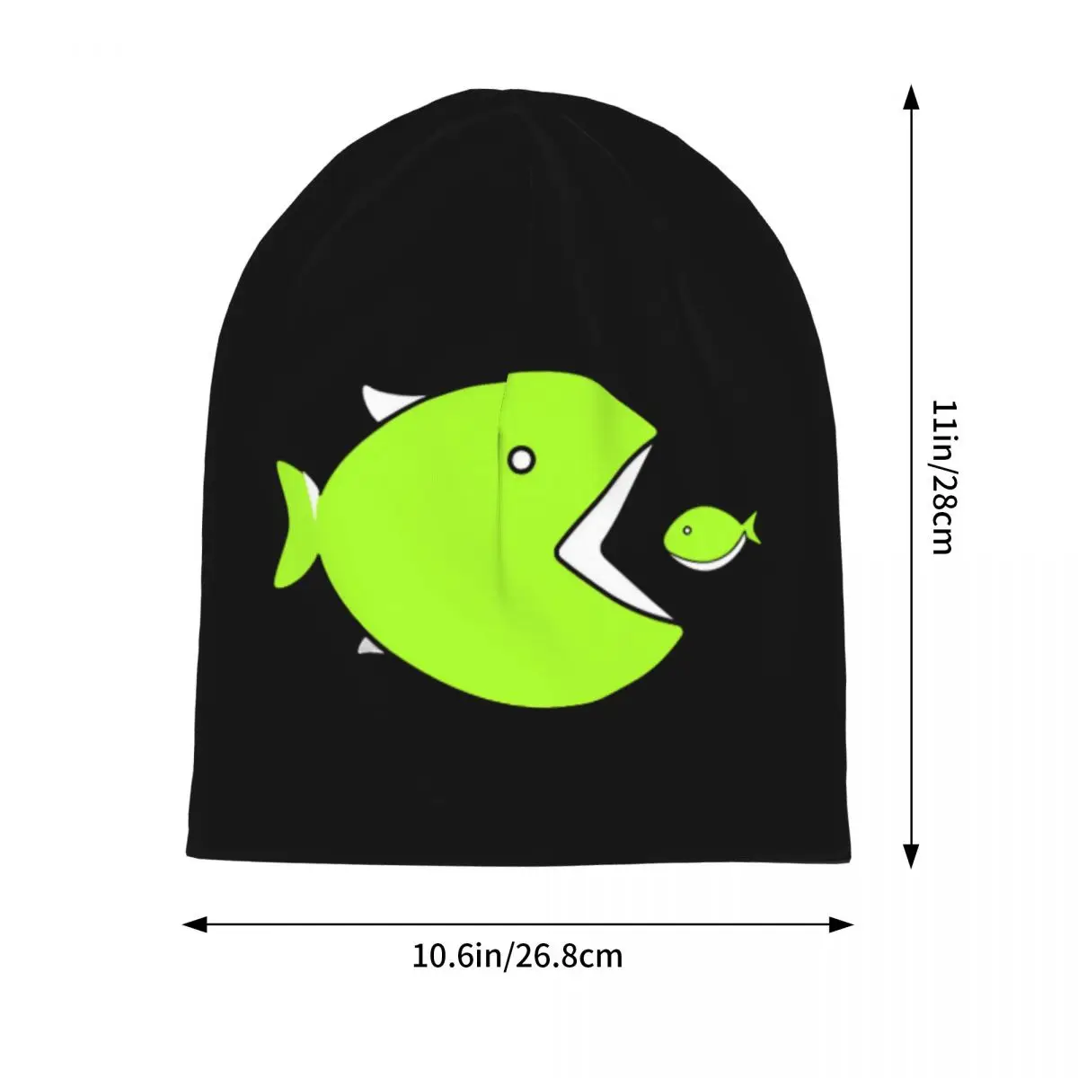 BIG FISH Pixels Fishing Logo Bonnet Hats Autumn Winter Ski Skullies Beanies Hat Gunki for Men Women Spring Thermal Elastic Cap