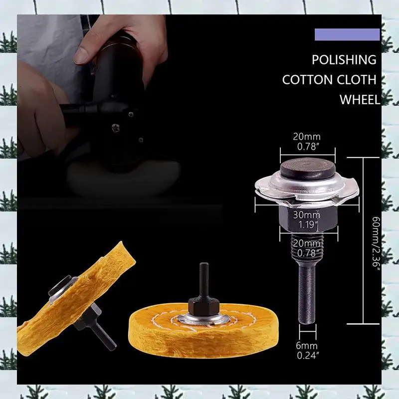

ABLG 16 шт. 4-дюймовые полировальные круги, джинсовые диски с 6 шт. полировальными блоками и хвостовиком сверла 1/4 дюйма для настольной шлифовальной машины