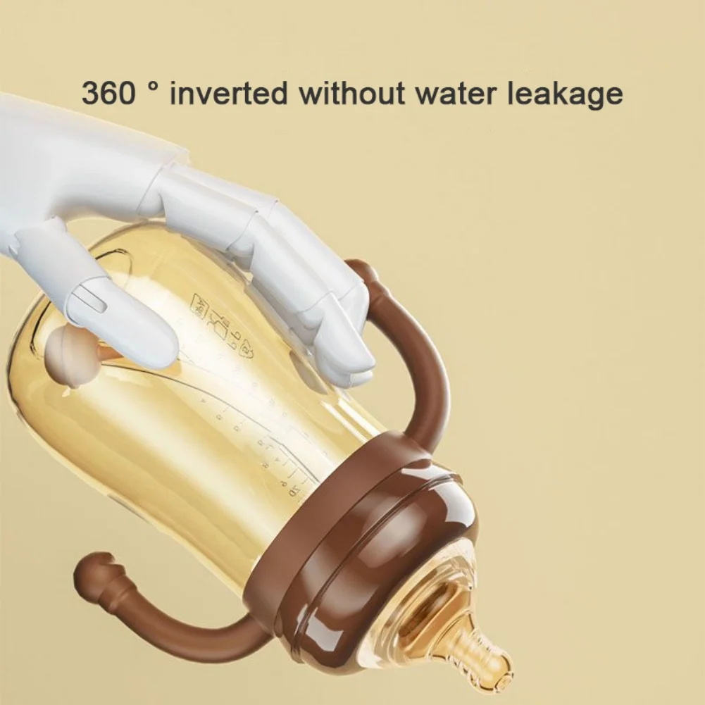 180/240/300ML Baby Bottle Toddler Baby Feeding Bottle with Handle Milk Anti-Choking Nipple Bottle Newborn Infant Cup