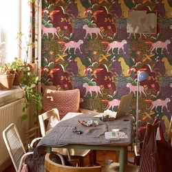 Watercolor Leopard And Tiger Wallpaper Retro Colorful Peel And Stick PVC Home Decor Vintage Furniture Vinyl Cabinet Sticker