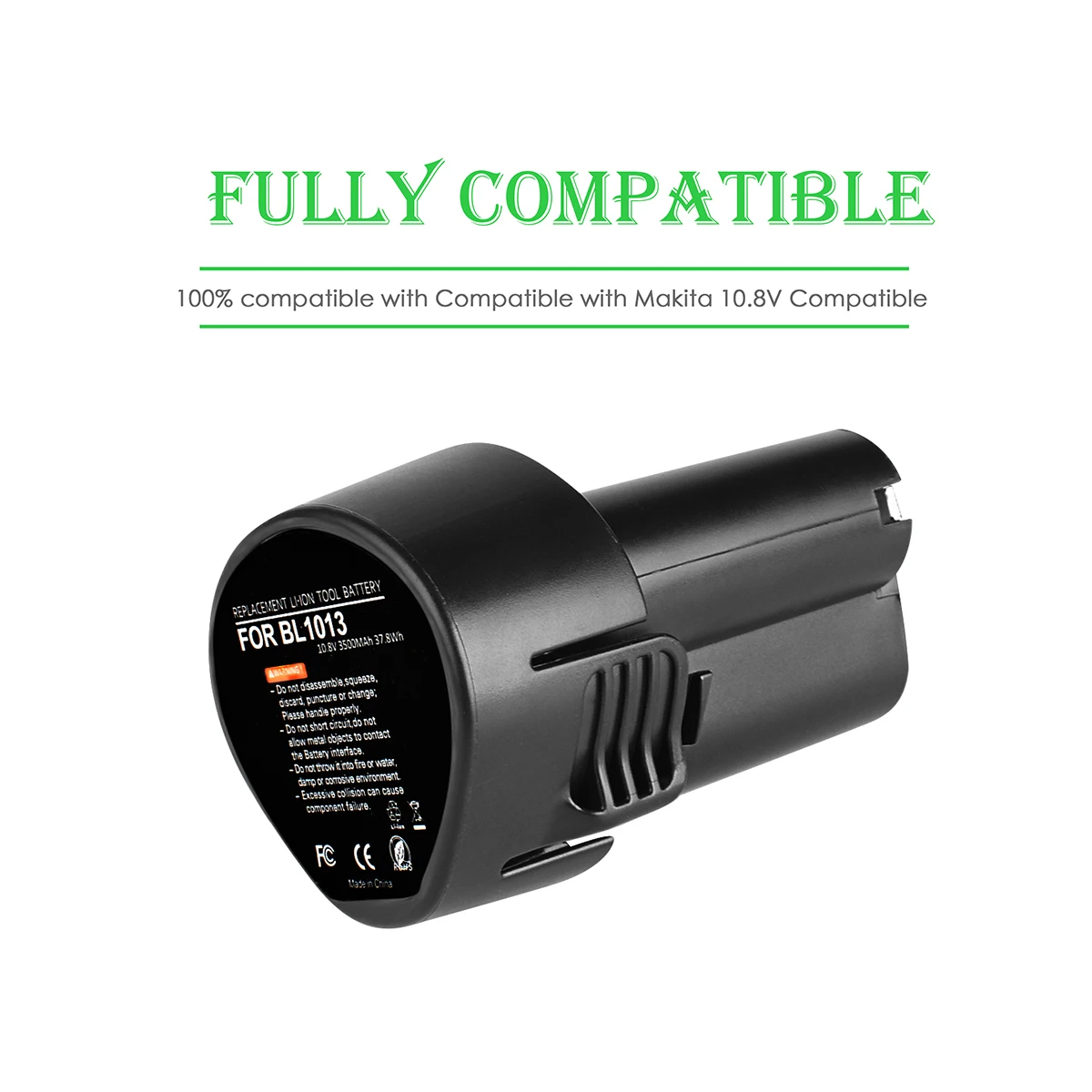 3500MAH For Makita BL1013 Replacement Battery 10.8V 12V BL1014 BL1015 LiIon Replace Accumulators Power Tools Battery+charger