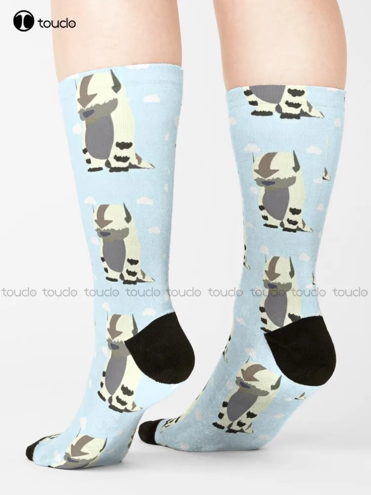 Appa In The Clouds Avatar The Last Airbender Socks Fun Socks For Women 360° Digital Print Unisex Adult Teen Youth Socks Gift