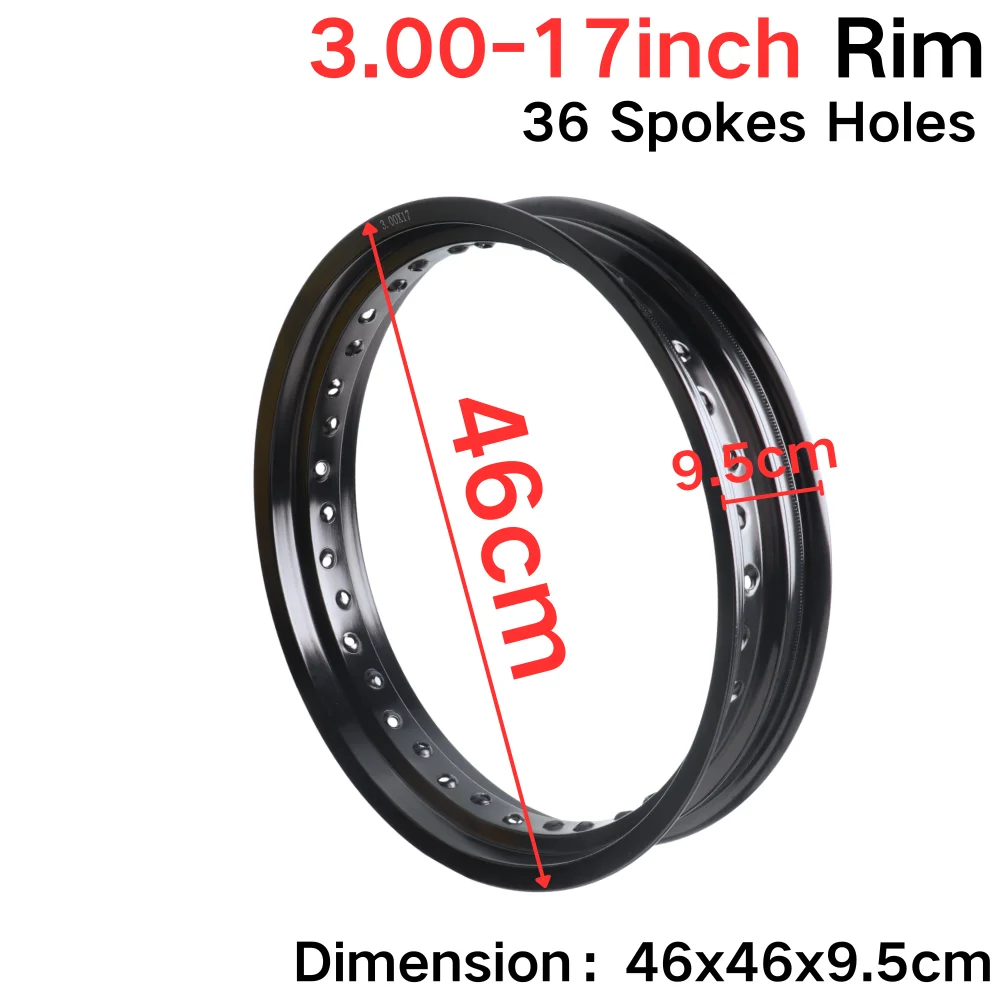 1 set 3.50x17 3.00x17 Inch 36 Spokes Holes Rim Motorcycle Spokes Rim Aluminum Wheel Rim For Dirt Pit Bike Motocross Custom Build