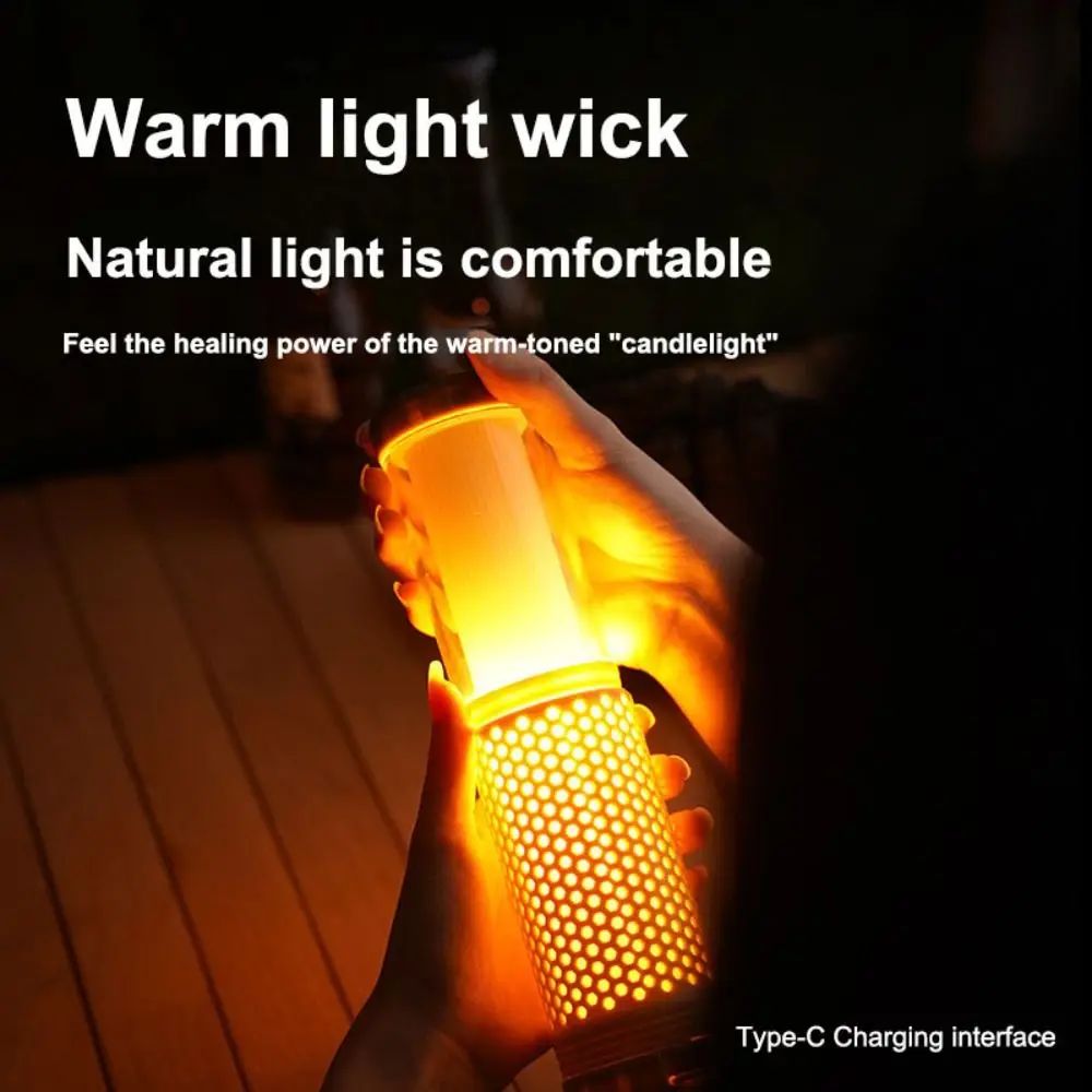 

Natural Warm Light Outdoor Telescopic Camping Light Portable Handle Convenient for Storage Auto Repair Lamp Candlelight