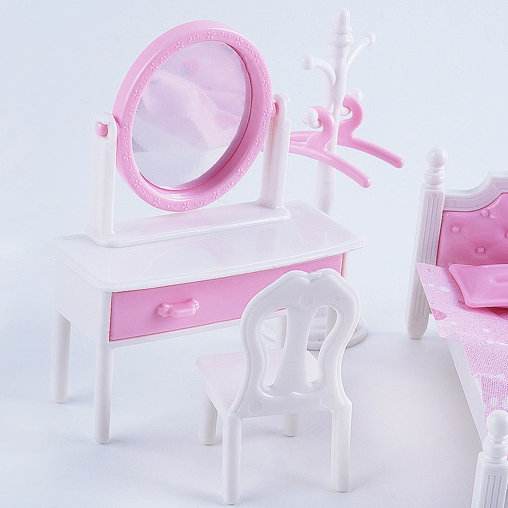 SENGTONGLE-E02 مجموعة غرف النوم دمية أثاث مصغر التظاهر اللعب بيت الدمية اكسسوارات للهدايا صبي فتاة