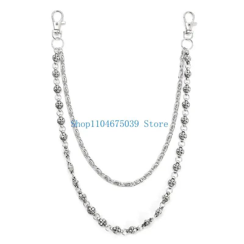 

5asd поясная цепочка в стиле панк для мужчин и женщин ручной работы из сплава железа, аксессуар для тела в стиле хип-хоп