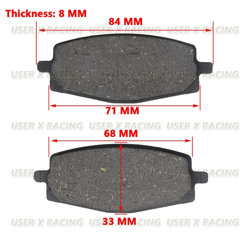 USERX Motorcycle disc brake pad Brakes Front Rear Disc Brake Pads For Scooter High quality and durability Good performance