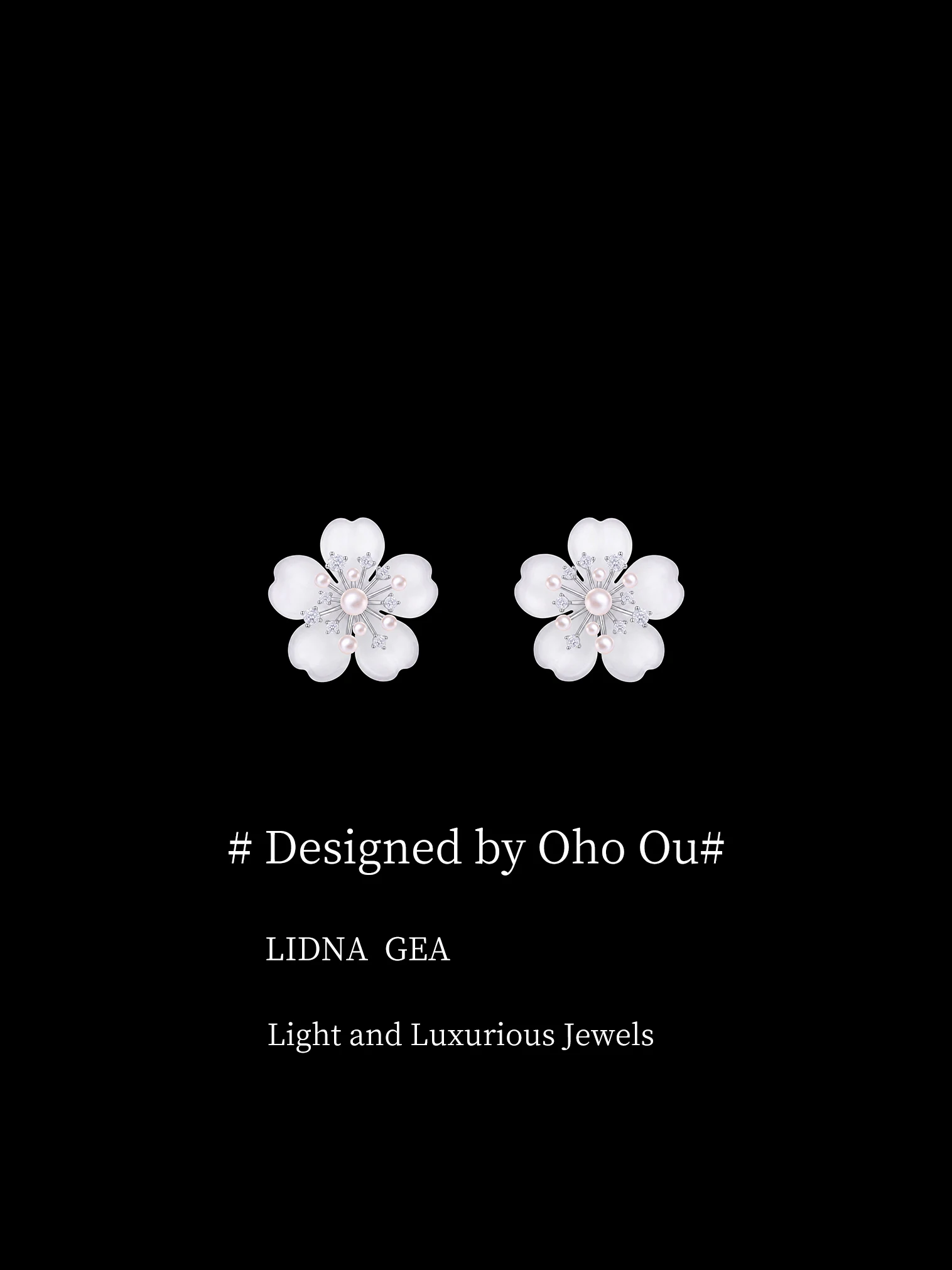 oho-ou-sakura-cherry-blossom-earrings-women's-stylish-minimalist-elegant-silver-plated-alloy-ear-jewelry