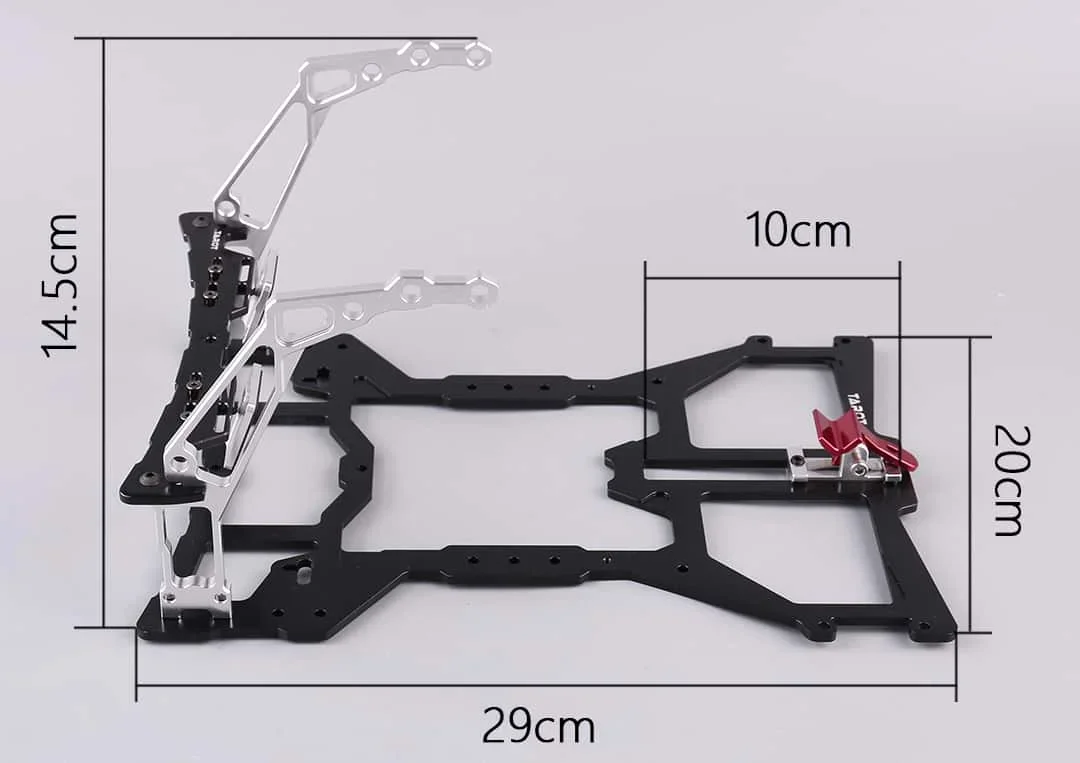Tarot-Rc TL2876-Pro Quick Release Remote Controller Tray Open Design TL2876-Pro For Flysky/Frsky/Futuba Radios DIY