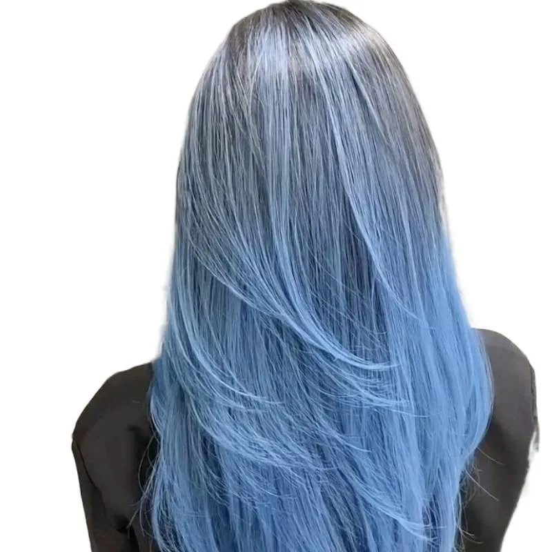Hair bundle Internet celebrity original braid hair dyeing new feather hair extension medium and long