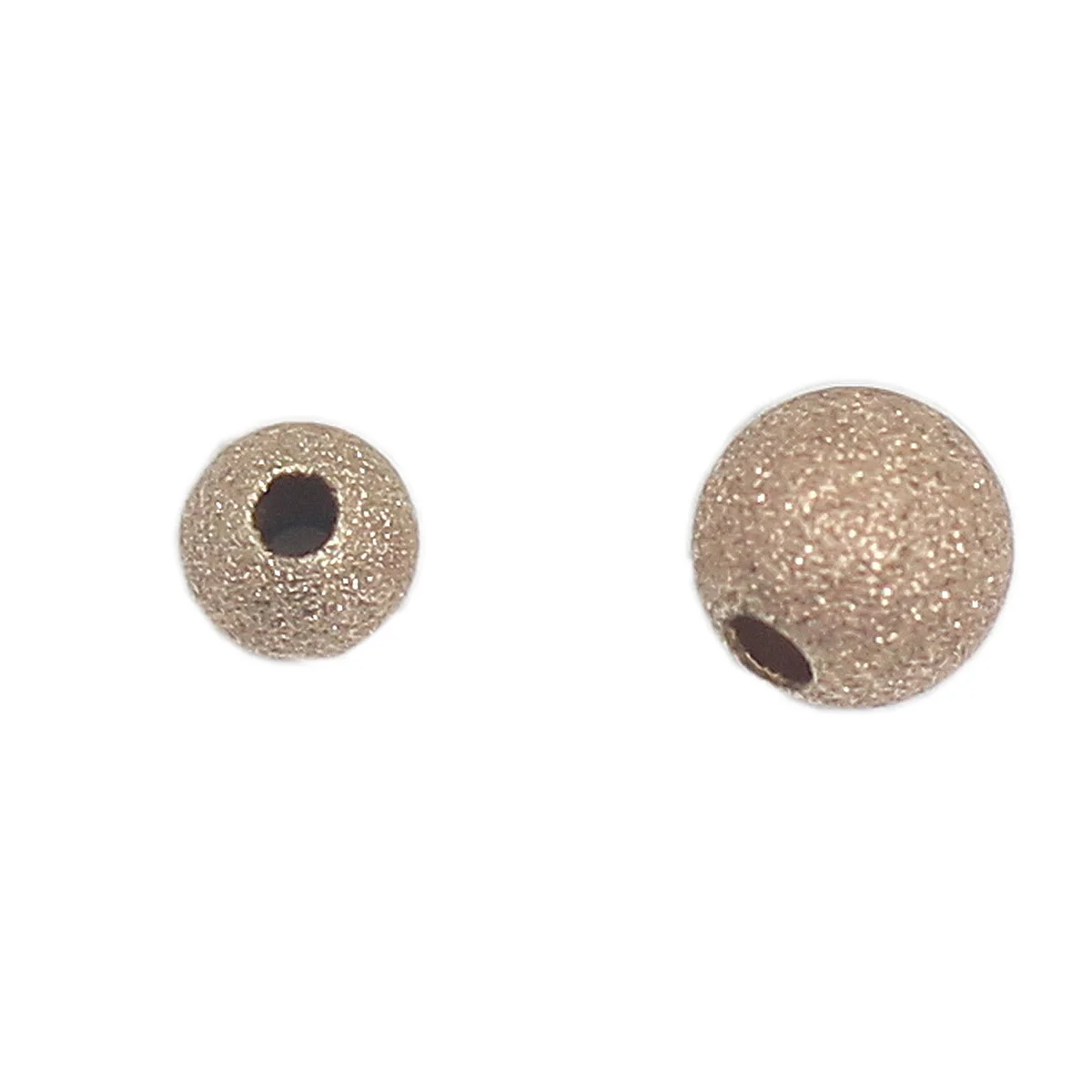 Beadsnice Gold-Filled 100pc Twinkling Metal Jewelry Hole Beads