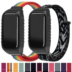 Nylon Braided Strap for Xiaomi Band 8 Active Loop Breathable Sports Wristband Bracelet for Redmi Band 2 Smart Watch Correa Belt