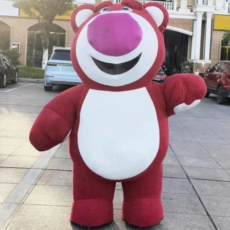 Mascota inflable de 260cm, oso de fresa, Lotso, disfraz de dibujos animados de peluche, ceremonia publicitaria, accesorios de fiesta de animales, disfraces de Cosplay