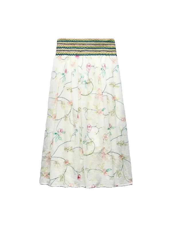 Été 2024 ample femmes irt broderie florale nouveauté longue Sve col carré motif imprimé décontracté Faion