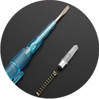 【F】100-500 فولت كاشف جهد الكهربائي التحقيق الكهربائي تنبيه تستر فولت اقلام الفحص مقبض بلاستيكي مفك أدوات الكهرباء المنزلية