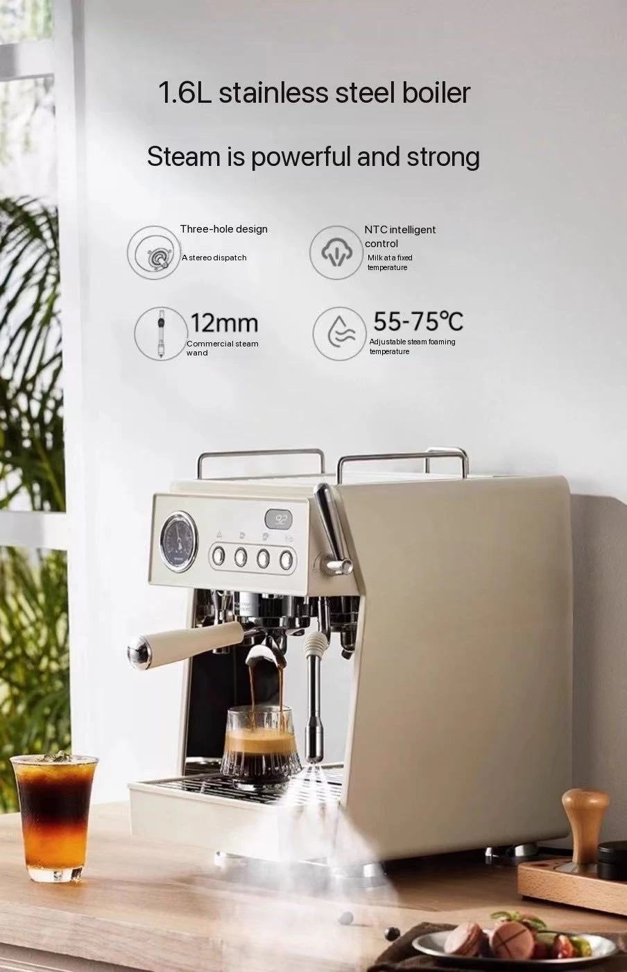 LS-100 ماكينة صنع قهوة اسبريسو كهربائية ومتعددة الوظائف محمولة وفعالة للاستخدام المنزلي في السيارات والفنادق #4