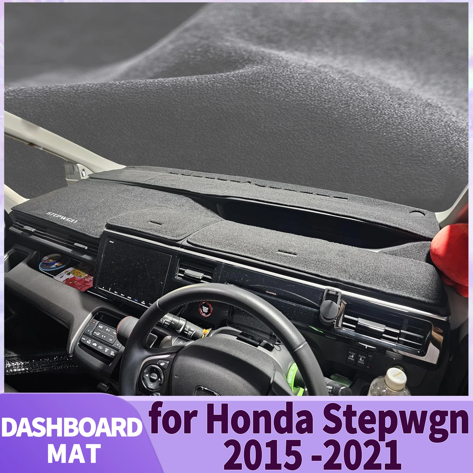 fit for Honda Stepwgn Step Wagon 2015-2021 STEP WGN Accessories Dashmat Dashboard Cover Pad DashMat Sunshade Protective Carpet