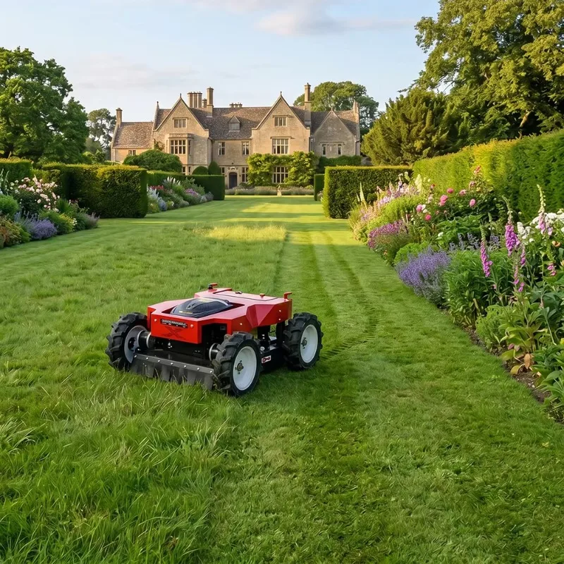Wheeled Lawn Mower with 45mm/50mm Grass Cutting Height for Home Garden Lawn Trimming Low-noise Mower