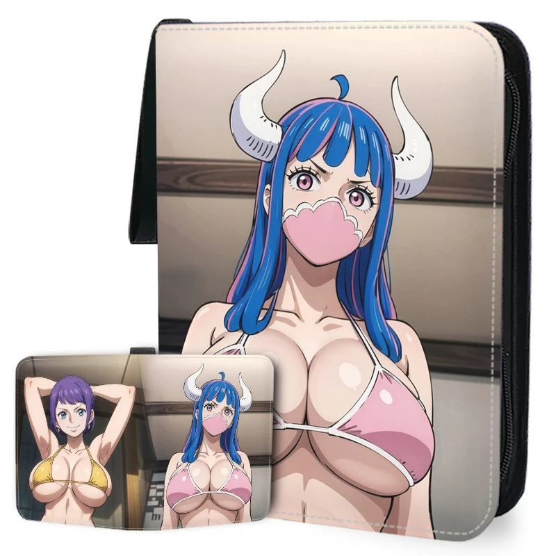 

Anime 900pcs Card Album Book One Piece Nami Ulti Hancock Figure Collection Card Zipper Game Cards Binder Holder Kids Toy Gift