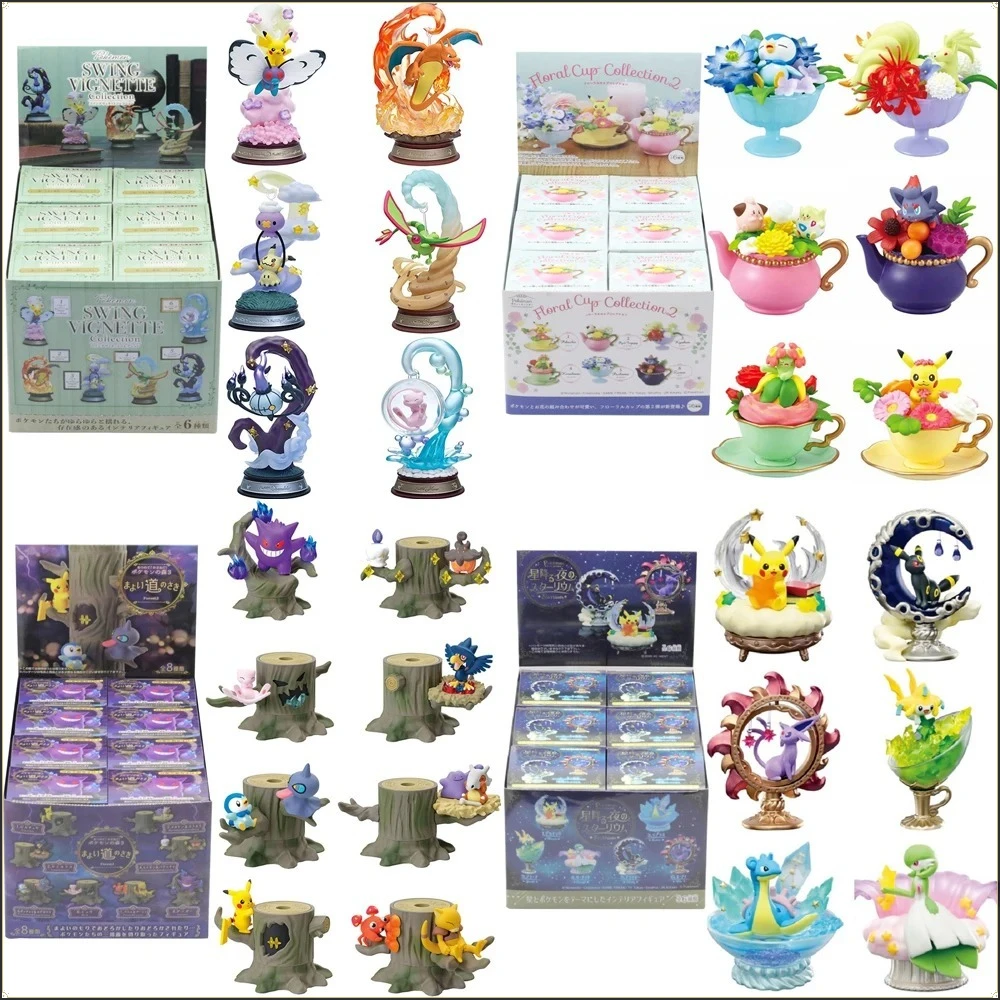 pokemon-swing-vignette-collection-pikachu-mystery-box-eevee-blind-box-anime-figures-snorlax-surprise-gift-colletions-toy
