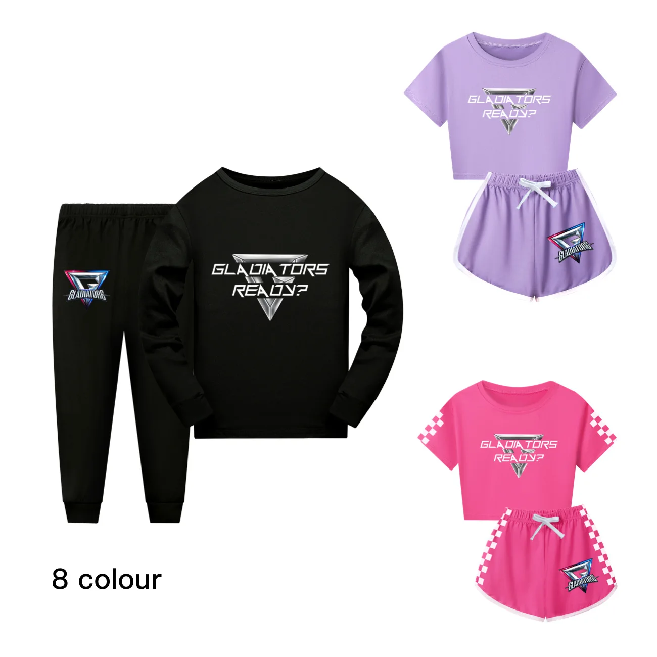 Kids gladiators Pyjamas Set Boys Long Sleeve Sleepwear Toddler Girl's Pajamas Home Wear Clothes Sportswear Suits5122