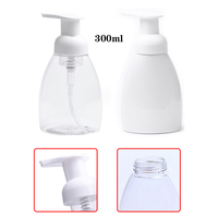 300ml Plastic Bottle Foam Pump Bottle Cleaning Bottle Hand Sanitizer Shampoo Dispenser Soap Liquid Bottle