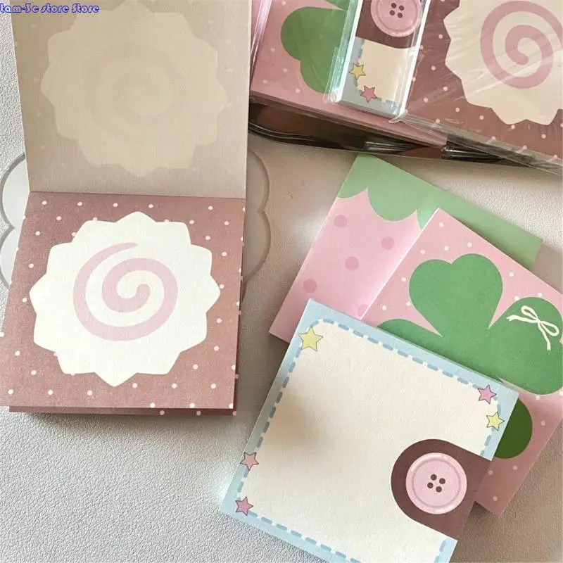 D0UA Cartoon Note Pad 75x75 см. 50 листов переработанные бумаги Memopad маленькие блокноты