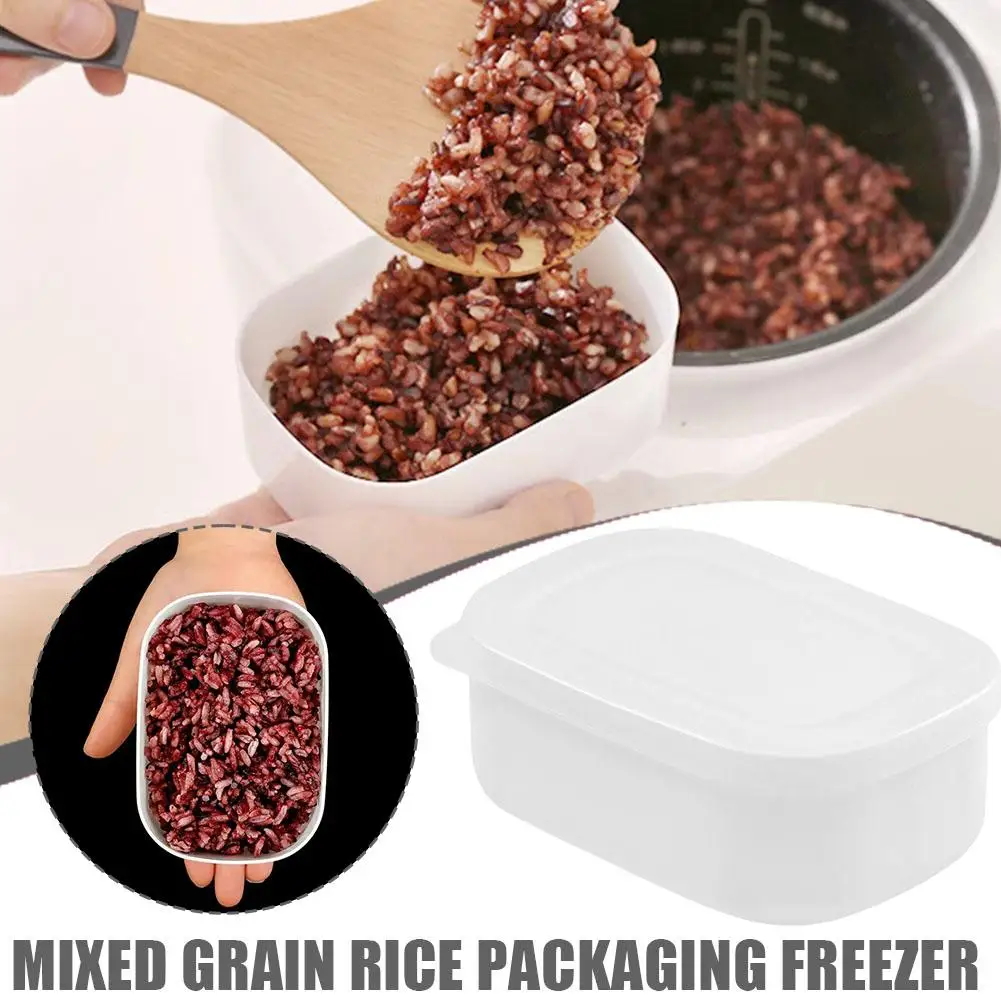Bruine Risecoarse Granen Rijst Split Boxfrozen Verse Boxfruit Lunch Boxmeelmaaltijd Houden Bo Heatingsmall Boxmagnetron K8c7