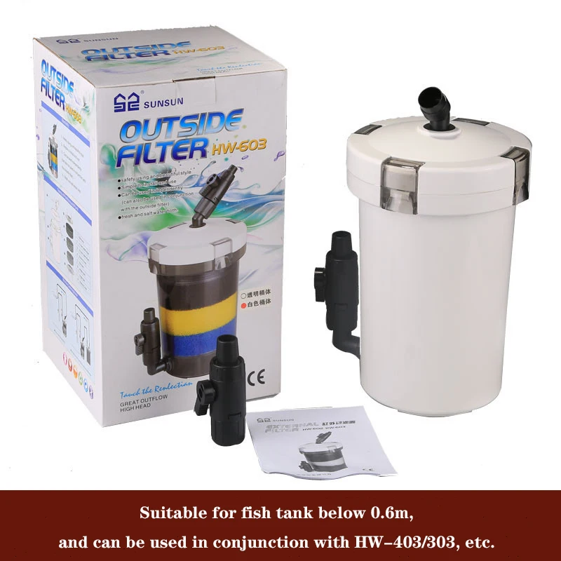 SUNSUN Aquarium Fish Tank Filter External Aquariu m Filter Bucket EW-602 EW-603