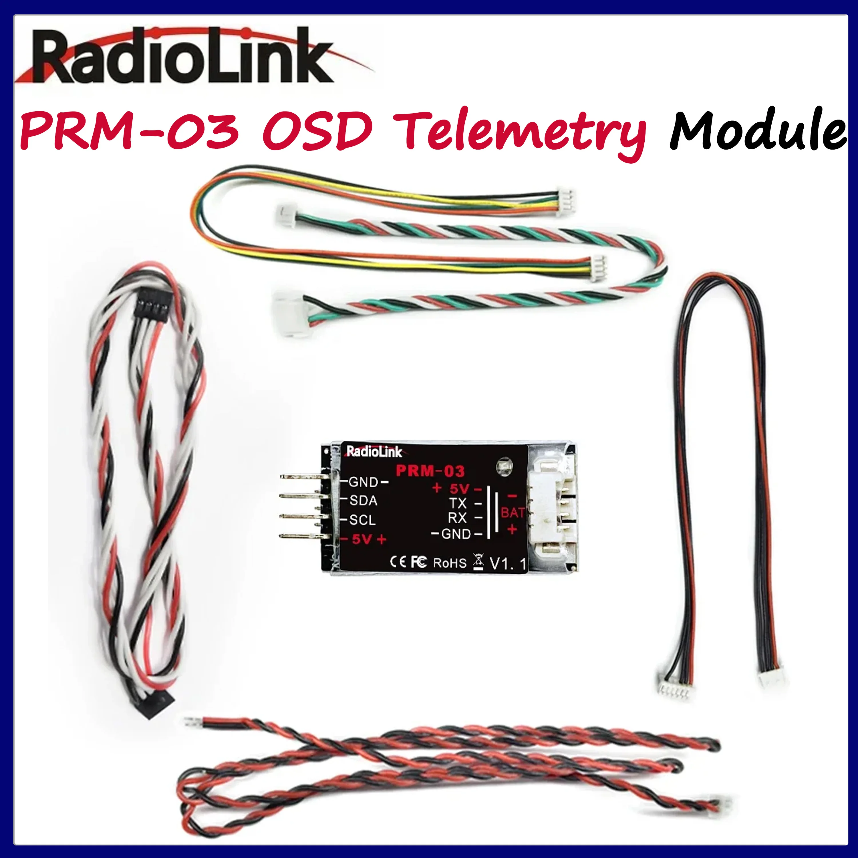 

NEWEST Radiolink PRM-03 OSD Telemetry Sensor Return Flight Information Module for AT9 AT9S AT9S Pro AT10 AT10II Transmitter